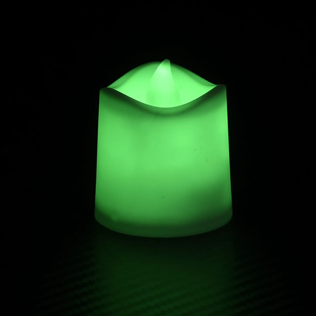 Unico Design Candele Elettriche da Tè Senza Fiamma LED 12 pz Colorate  3,7x4,5 cm