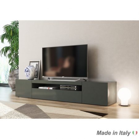 tv stand Anthracite glossy Italian Style Furniture