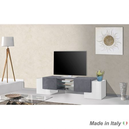tv stand White glossy  |  Report Italian Style Furniture