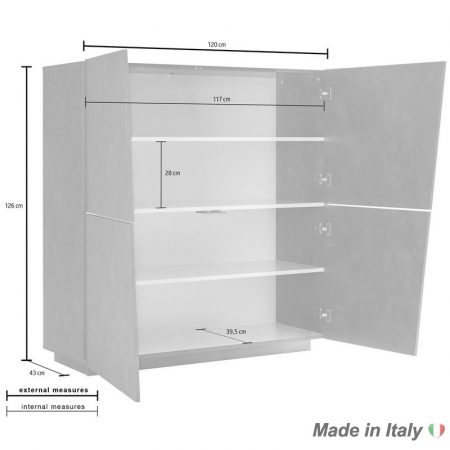 highboard Italian Style Furniture data sheet