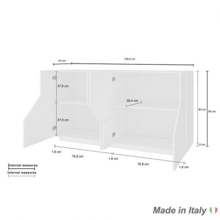 sideboard Italian Style Furniture data sheet