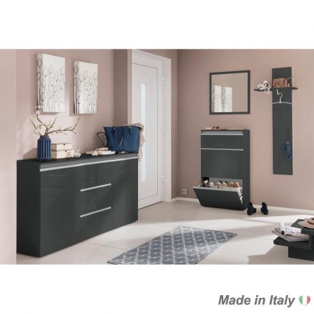 sideboard Anthracite glossy Italian Style Furniture