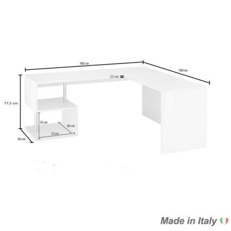 corner desk Italian Style Furniture data sheet