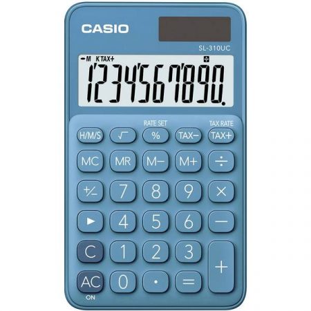 Casio SL-310UC-BU Calcolatrice tascabile Blu Display (cifre): 10 a energia solare