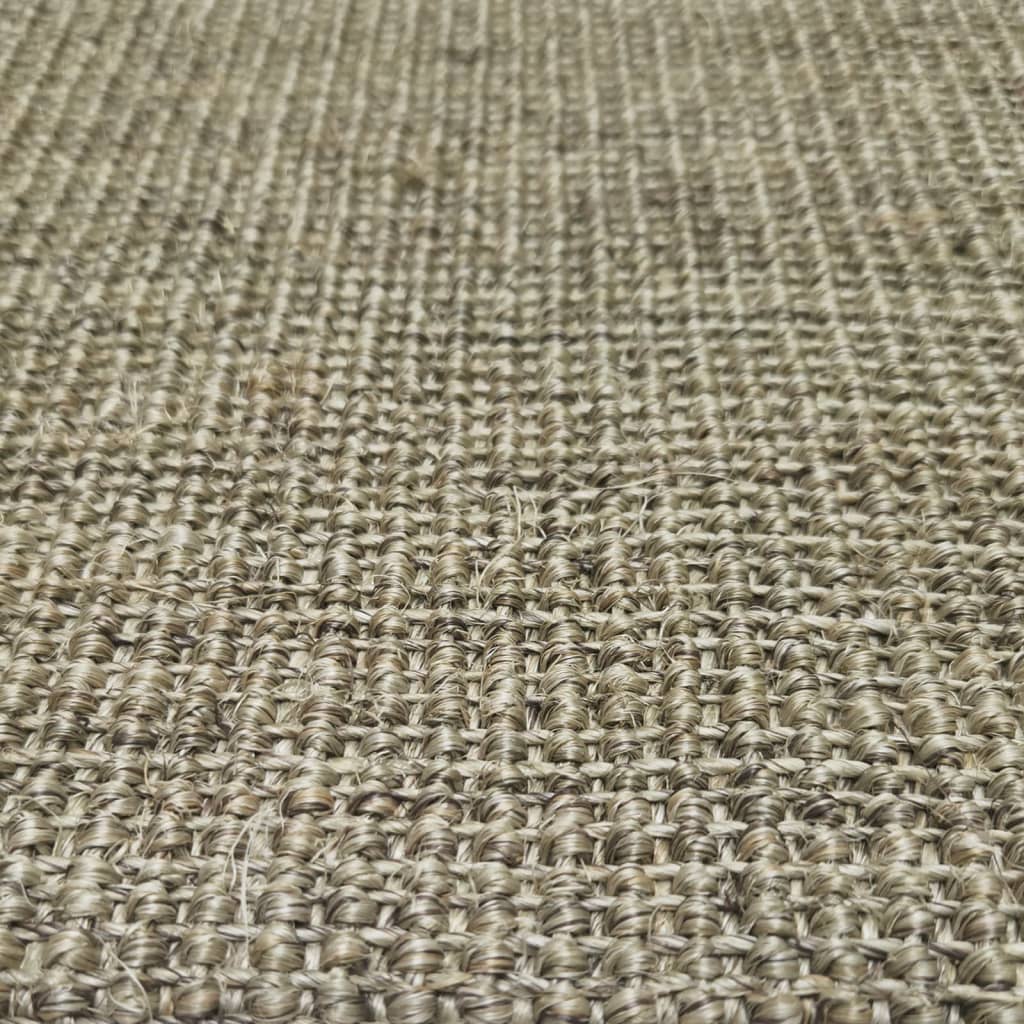 Tappeto in Sisal Naturale 100x200 cm Tortora