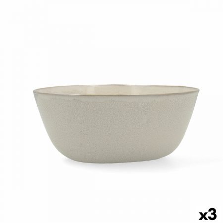 Insalatiera Bidasoa Ikonic Ceramica Bianco (20 x 19