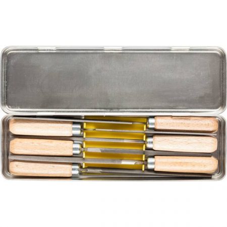 PFERD 11700265 Kit di lime per chiavi a pipistrello 2 incl. Pinzatura a fune in scatola di metallo Lunghezza 100 mm 1