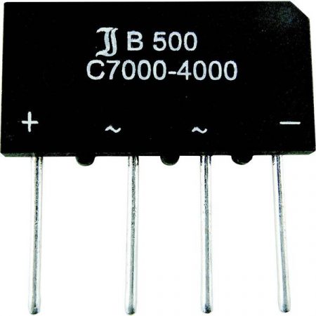 TRU COMPONENTS TC-B40C1500A Ponte raddrizzatore SIL-4 80 V 2.3 A Monofase