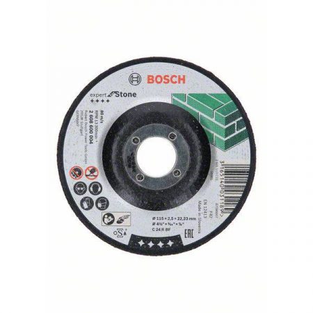 Bosch Accessories 2608600004 2608600004 Disco da taglio con centro depresso 115 mm 22.23 mm 1 pz.