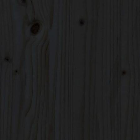Giroletto Nero in Legno Massello di Pino 90x190 cm 3FT Single