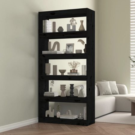 Libreria/Divisorio Nero 80x30x167