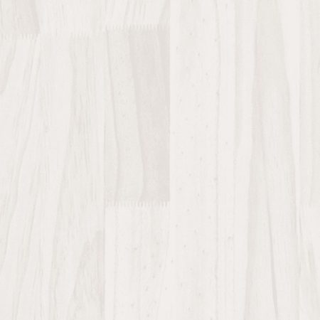 Fioriera da Giardino Bianca 200x50x70 cm in Legno di Pino