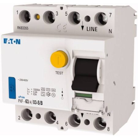 Eaton 300304 PXF-63/4/03-S/B Interruttore differenziale universale sensibile alla corrente S/B 4 poli 63 A 0.3 A 230 V