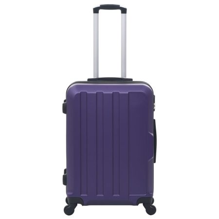 Set Trolley a Custodia Rigida 3 pz Viola in ABS