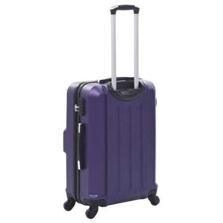 Set Trolley a Custodia Rigida 3 pz Viola in ABS