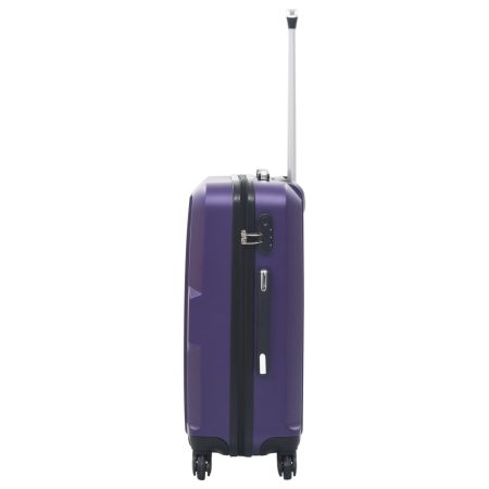 Set Trolley a Custodia Rigida 3 pz Viola in ABS