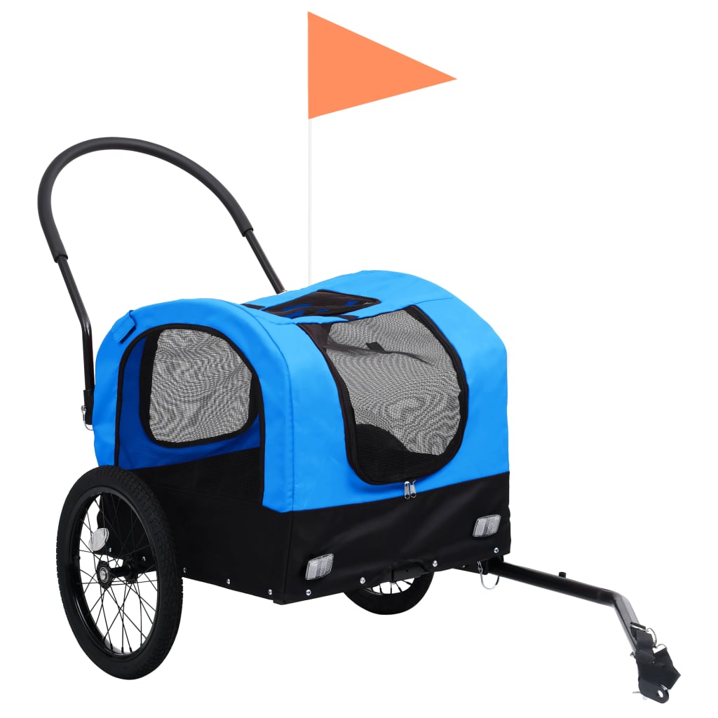 Carrello per animali domestici pieghevole rimorchio per bicicletta