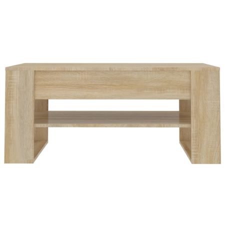 Tavolino da Salotto Rovere Sonoma 102x55x45cm Legno Multistrato