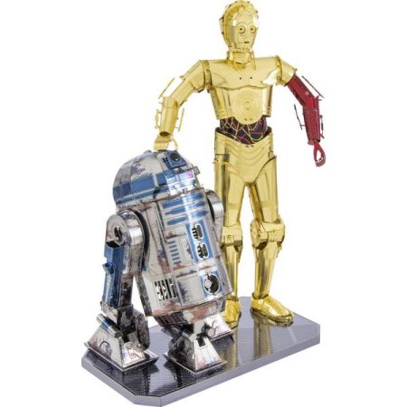 Metal Earth Star Wars Set C-3PO + R2D2 Kit di metallo