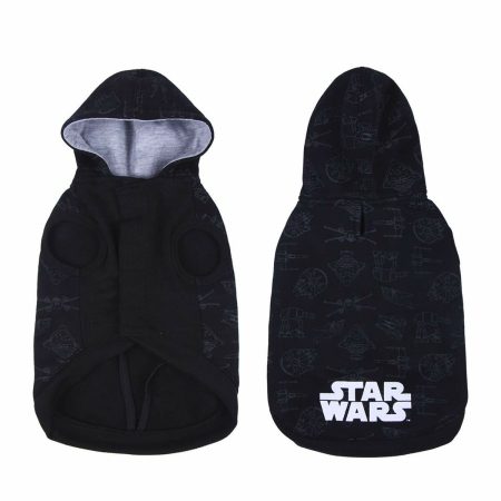 Felpa per Cani Star Wars M Nero Made in Italy Global Shipping