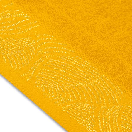Asciugamano BELLIS colore giallo stile classico 50x90 ameliahome