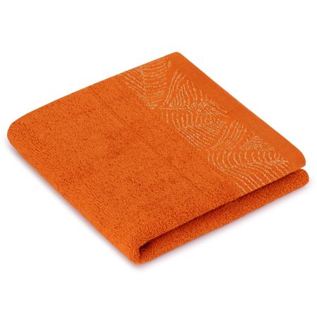 Asciugamano BELLIS colore rame stile classico 30x50+50x90+70x130 ameliahome