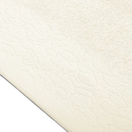 Asciugamano FLOS colore cremoso stile classico 50x90+70x130 ameliahome