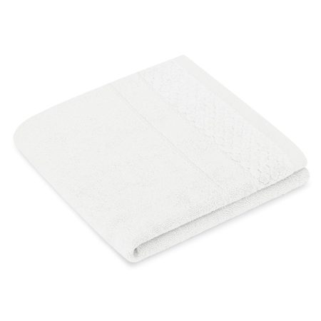 Asciugamano RUBRUM colore bianco stile classico 50x90 ameliahome