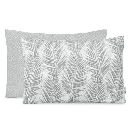 Federa decorativa TROPICAL BONAIRE colore grigio foglie stampato stile moderno 50x70 ameliahome