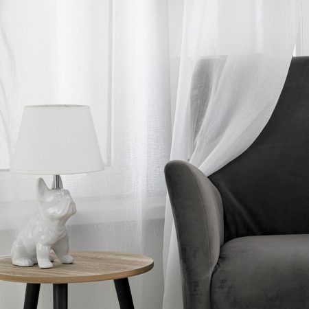 Tenda KRESZ colore bianco stile classico nastro ondulato lana compressa  140x270 homede