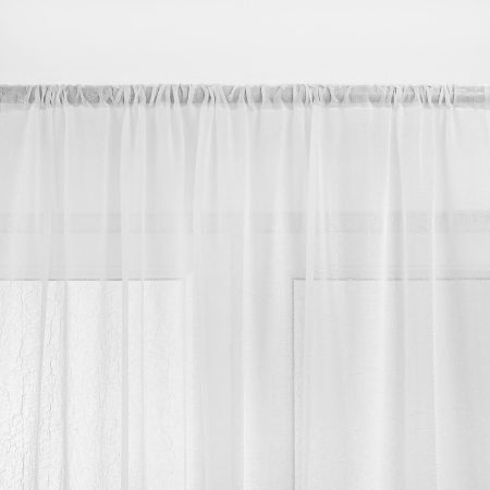 Tenda KRESZ colore bianco stile classico tunel lana compressa  140x140 homede