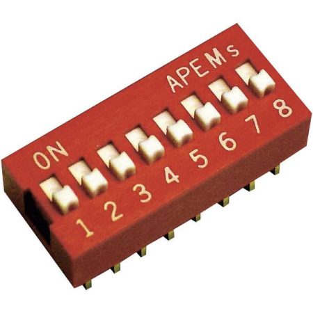 APEM NDS-08-V DIP Switch Poli 8 Standard 1 pz.