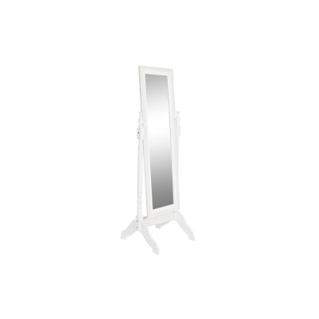 Specchio da terra DKD Home Decor Specchio Bianco Legno MDF (50 x 50 x 157 cm) Made in Italy Global Shipping