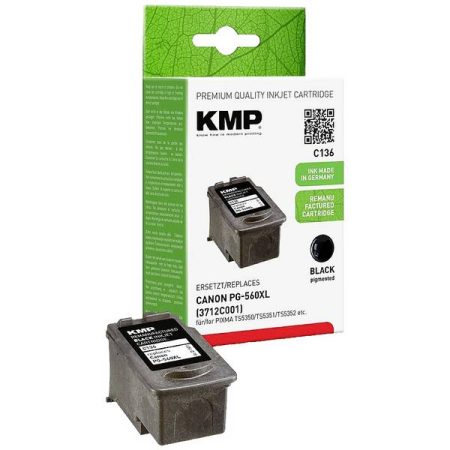 Cartuccia KMP Compatibile sostituisce Canon PG560XL (3712C001) Singolo Nero C136 1581