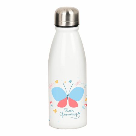 Bottiglia d'acqua BlackFit8 Mariposa Bianco Azzurro 500 ml