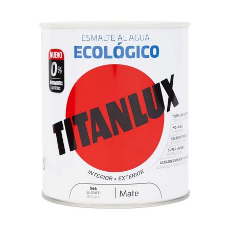 Smalto acrilico TITANLUX 02t056614 Ecologico 250 ml Bianco Mat Made in Italy Global Shipping