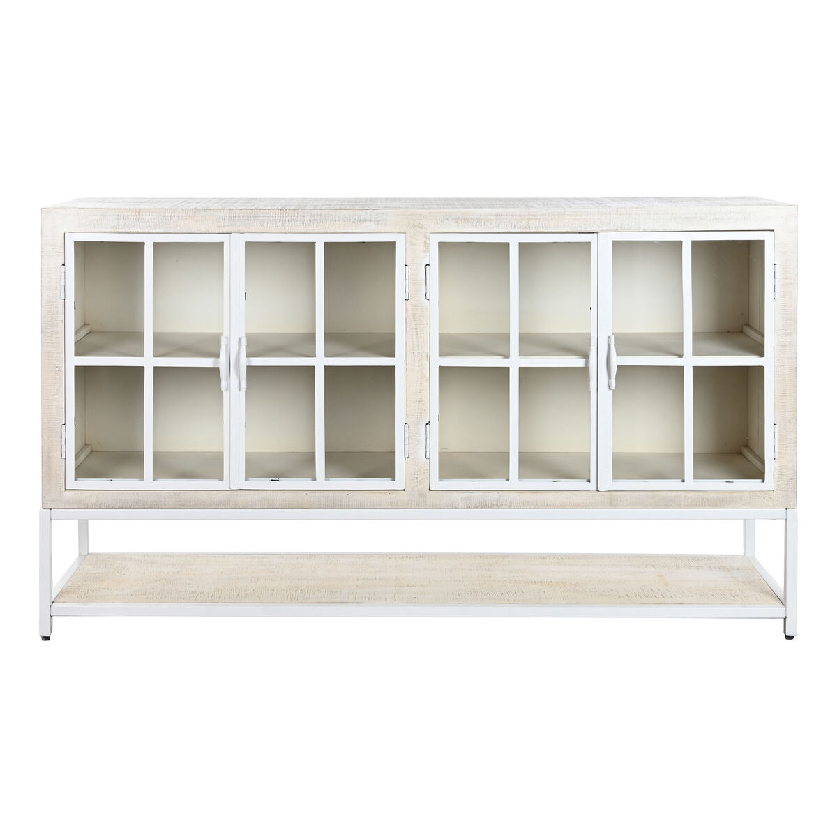 Credenza DKD Home Decor 170 x 45 x 100 cm Metallo Bianco Legno di mango