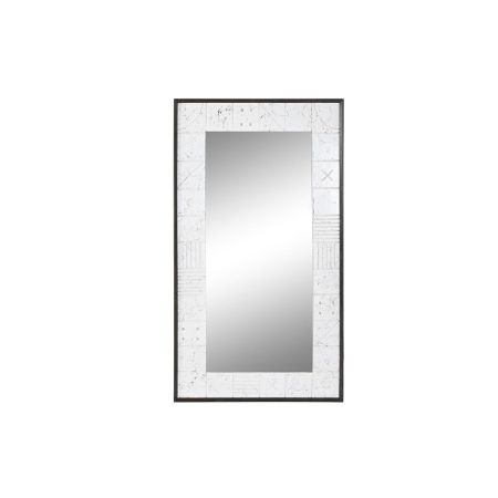 Specchio da parete DKD Home Decor 130 x 4 x 70 cm Cristallo Bianco Legno di mango Moderno Made in Italy Global Shipping