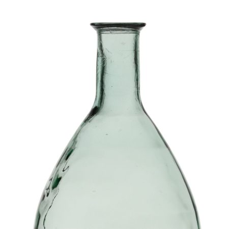 Vaso vetro riciclato Verde 28 x 28 x 60 cm Made in Italy Global Shipping
