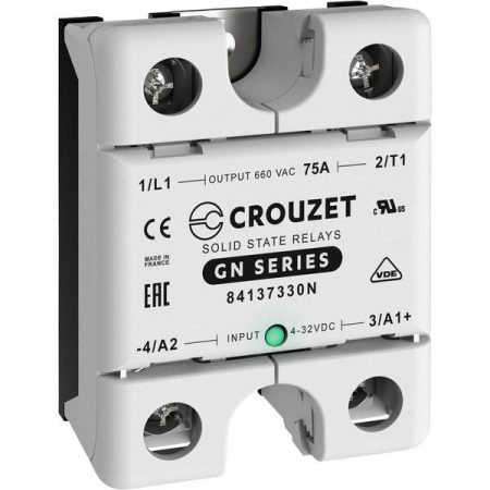 Crouzet Relè a semiconduttore 84137330N 75 A Tens.comm.max: 660 V/AC Commutazione casuale 1 pz.