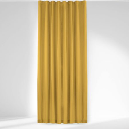 Tenda  CARMENA colore  senape stile classico nastro aggrappa tende wawe trasparente 7 cm treccia 220x175 homede