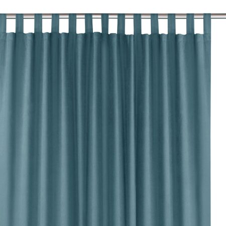 Tenda  MILANA colore blu stile classico bretelle per tende 10 cm ciniglia 280x225 homede