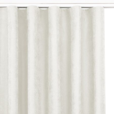 Tenda  MILANA colore cremoso stile classico nastro aggrappa tende wawe trasparente 7 cm ciniglia 220x175 homede