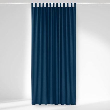Tenda  MILANA colore indigo stile classico bretelle per tende 10 cm ciniglia 280x245 homede