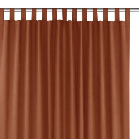 Tenda  MILANA colore rame stile classico bretelle per tende 10 cm ciniglia 220x270 homede