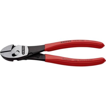 Knipex TwinForce 73 71 180 Officina e meccanica Tronchese con taglienti laterali tipo forte con sfaccettatura 180 mm