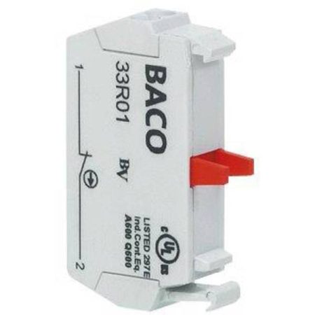 BACO 33R01 Elemento di contatto 1 NC Momentaneo 600 V 1 pz.
