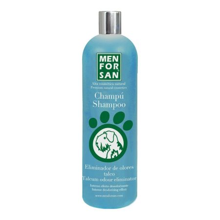 Shampoo Menforsan Cane Talco Eliminazione di odori 1 L Made in Italy Global Shipping