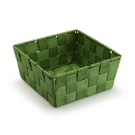 Cestino Versa Media Verde scuro Tessile 19 x 9 x 19 cm Made in Italy Global Shipping