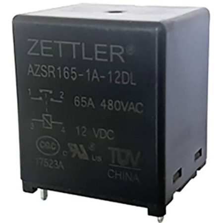 Zettler Electronics AZSR165-1A-12DL Relè per PCB 12 V/DC 80 A 1 NA 1 pz.
